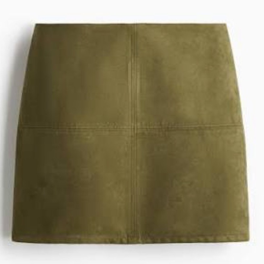 NWT H&M Faux Suede Mini Skirt
